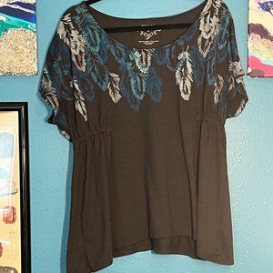 Sonoma Feather Runched Top